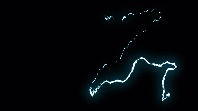 Electric lightning vfx element with glowing plasma bolt and neon streaks, ideal for scifi, technology, or energyrelated designs. 4K - Alpha Channel