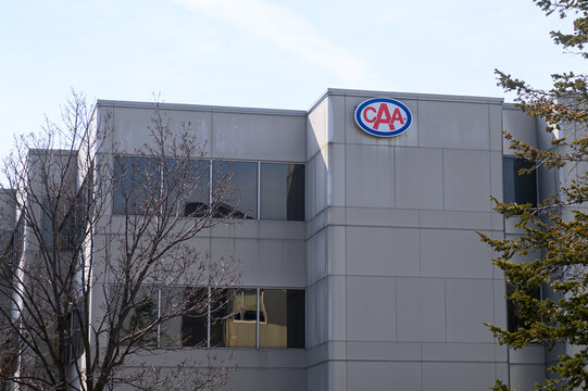 CAA company signage on a building in Toronto.