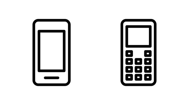 Phone icon set vector. Call sign and symbol. telephone symbol
