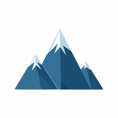 Fototapeta premium Stylized Mountain Range Illustration