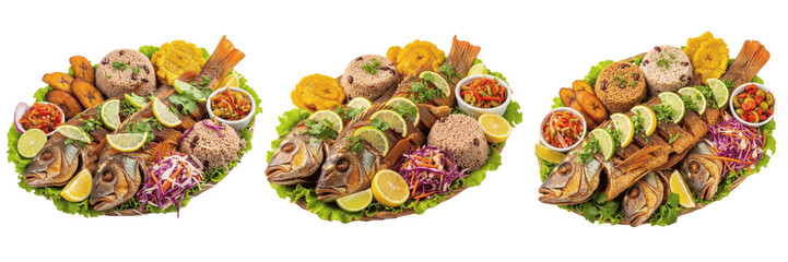 Deep fried whole finfish processing specimen showcasing structural culinary parameters, organic material components, substance density, and moisture level metrics within food science database file © Zakir