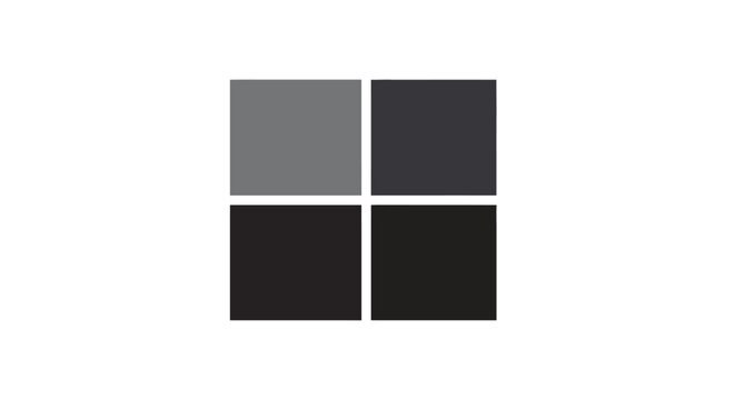 Four squares in gray and black.