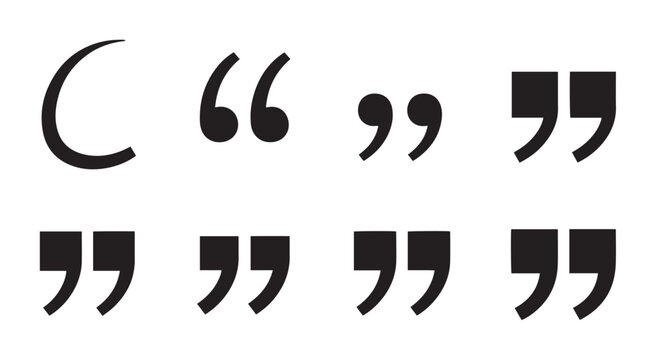 Quotation Marks Parenthesis and Brackets Illustration