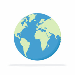 Obraz premium Stylized Earth Globe Illustration