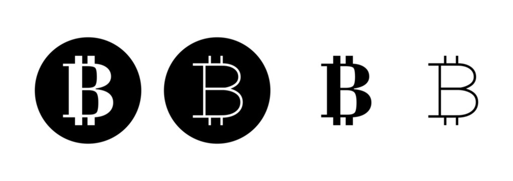 Bitcoin icon logo design. bitcoin sign and symbol. payment symbol. cryptocurrency logo
