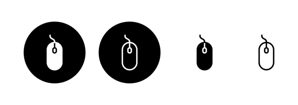 Mouse icon logo design. click sign and symbol. pointer icon vector.