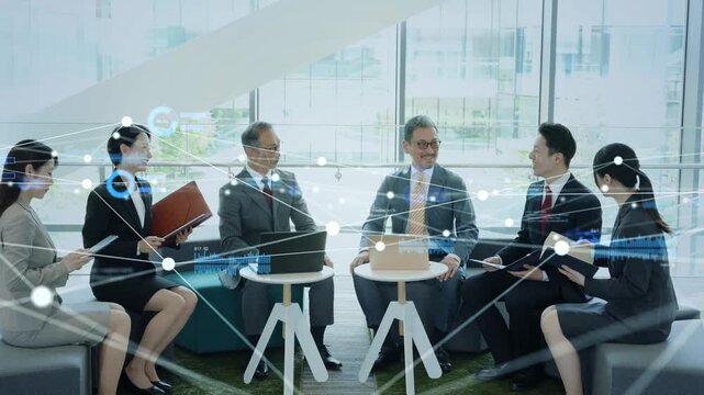 ビジネス、データ、ネットワーク、DX、商談、マーケティング、経営、戦略、IT、システム、人材、グループ、チームワーク、協力、サポート、HRMS、HRテック、ビジネスパーソン、ビジネスマン、企業、会議、ミーティング、相談、オフィス、マネジメント、管理、業務、事務、コンサルタント、コンサルティング、アドバイザー、未来、テクノロジー、テック、インターネット、オンライン、web、ブロックチェーン、デジタル