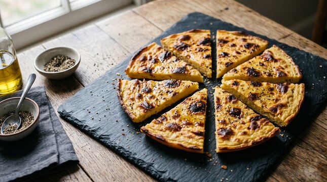 Traditional Argentine Fain? Chickpea Flatbread