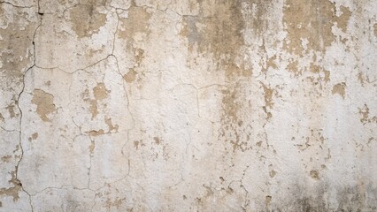 Fototapeta premium A close-up view of a weathered and cracked concrete wall surface