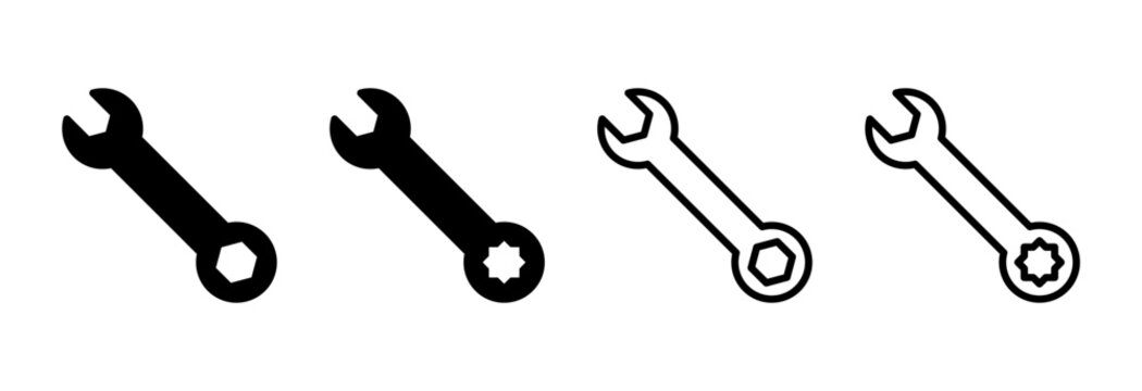 Wrench icon symbol for apps and websites. repair icon. tools sign and symbol