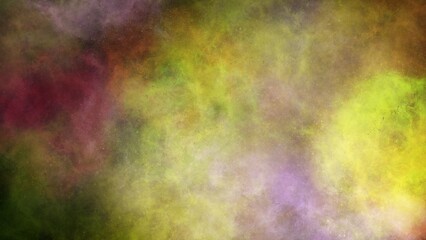Fototapeta premium Vibrant golden yellow, orange and purple nebula smoke with warm glowing effect. Rich, energetic and luxurious abstract background perfect for premium branding, celebrations, creative