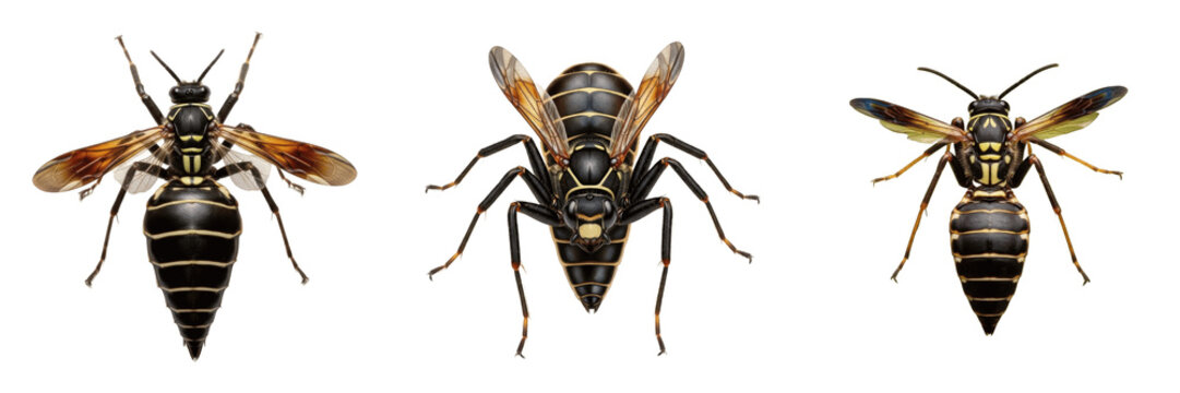 Queen spider wasp, Pepsis grossa, Pomprilidae family, tarantula hawk giant female profile, metallic blue-black chitin exoskeleton, robust digging legs tarantula hunting posture frame file