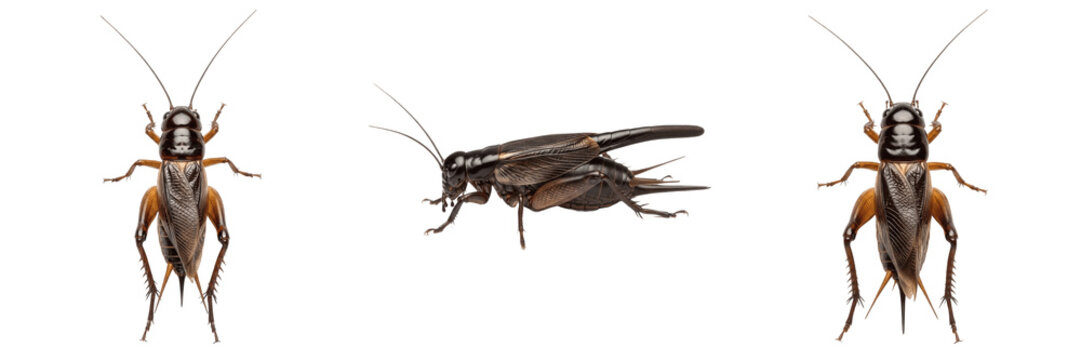 Queen cricket reproductive female, Acheta domesticus, Gryllidae family, house cricket needle ovipositor profile, substrate probing egg placement, granary storage facility tracking layout index