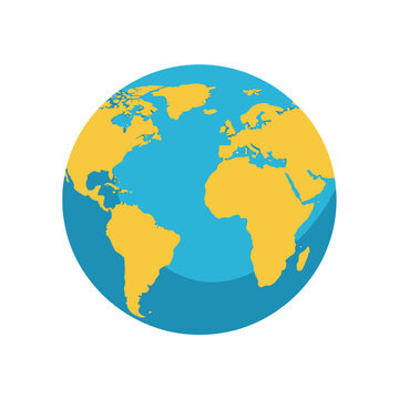 Globe Earth Planet World Map.