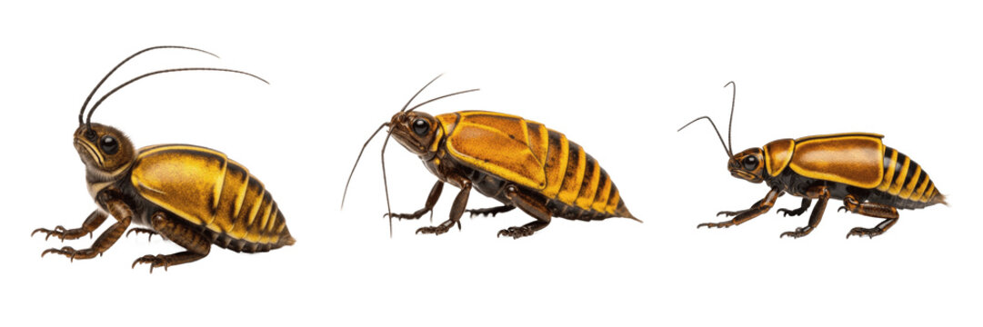 Queen firebrat reproductive female, Thermobia domestica, Lepismatidae family, thermophilic wingless bristletail gravid posture, high temperature furnace habitat oviposition tracking profile