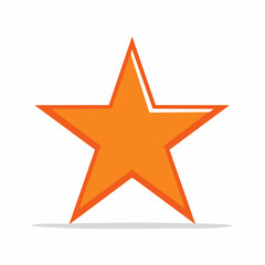 Obraz premium Orange Star Icon