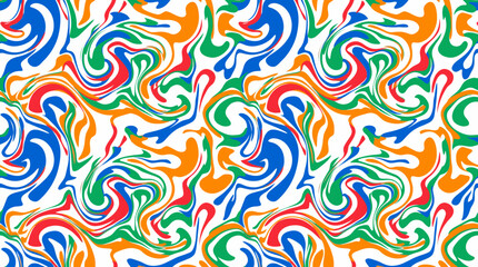 Obraz premium Colorful Swirling Abstract Pattern Background Design Vibrant Marbling Effect