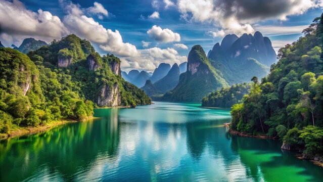Khao sok nationalpark see stausee