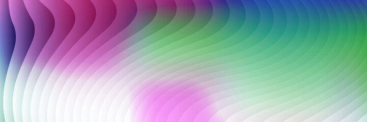 Obraz premium Abstract holographic wave background with colorful gradient curves. Vector Eps 10