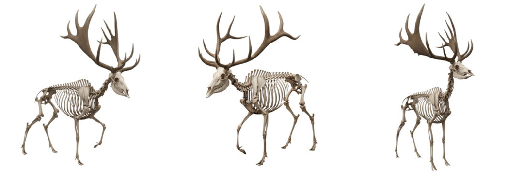 Irish elk skeleton, Megaloceros giganteus, gigantic antler structure detailed, Cervidae pleistocene giant deer osteology, hyper-enlarged palmate horn cranial pedicle bone framework tracking blueprint