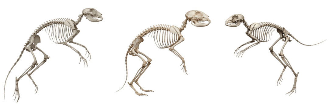 Jerboa skeleton, Jaculus jaculus, long hind leg anatomy, desert rodent structure, Dipodidae myomorpha bipedal saltatorial osteology, fused metatarsals cannon bone framework tracking profile blueprint