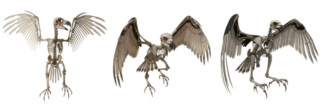 Harpy eagle skeleton, Harpia harpyja, giant talon anatomy, wings spread, Accipitridae avian apex predator osteology, hyper-developed tarsometatarsus terminal phalanges raptorial bone framework