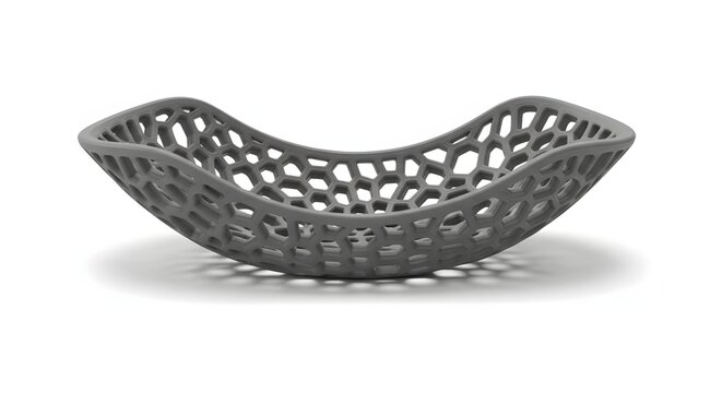 3D printed object prototype model isolated on clean background