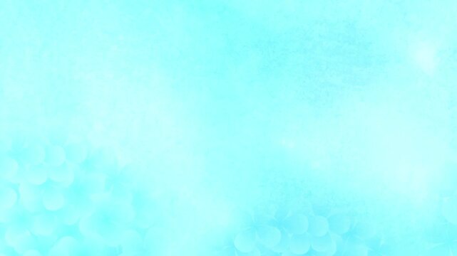 Light Blue Watercolor Hydrangea Pattern Background Animation