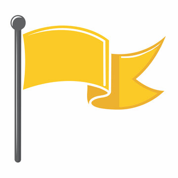 Yellow Flag on Pole