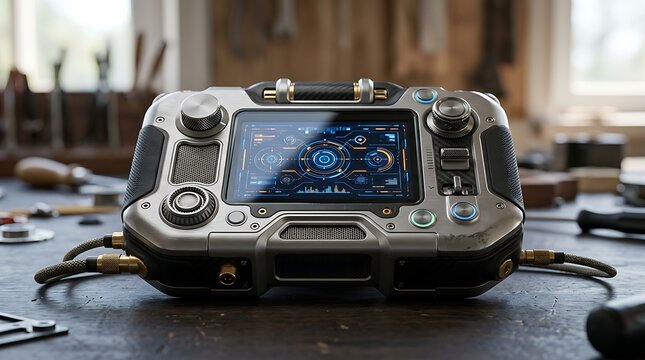 Advanced rugged handheld electronic device with digital interface