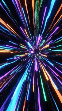 Single colorful firework burst against black night sky.