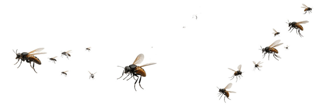 Swarm of insects rapid flight motion, Manduca sexta hawk moth high-velocity flight line trajectory paths, wing scales air deflection mechanics, nocturnal pollination corridor tracking chart index