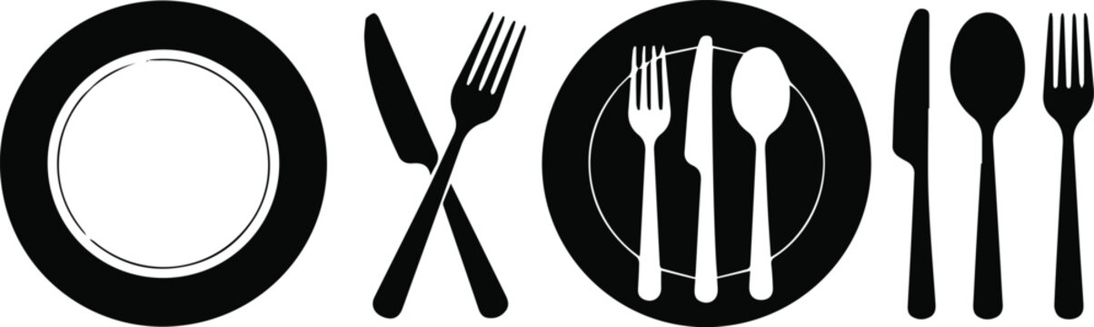 Cutlery letters for food packaging and label branding