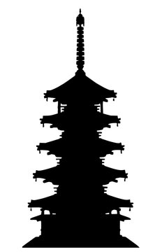 Traditional Chinese pagodas often feature distinct architectural differences from Japanese ones&mdash;such as octagonal or hexagonal footprints rather than square, more varied materials like brick or stone,