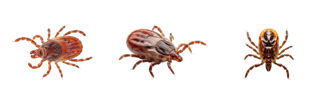 Tick nymph, Ixodes scapularis, macro detail view, Ixodidae family, eight-legged immature instar phase, blacklegged vector organism, veterinary parasite diagnostic identification positioning layout
