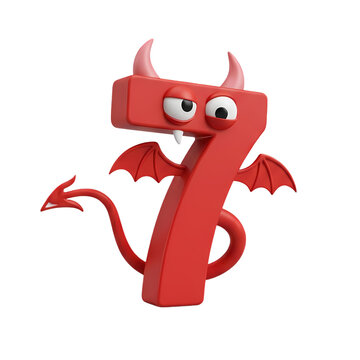 Red Devil Number 7 Character