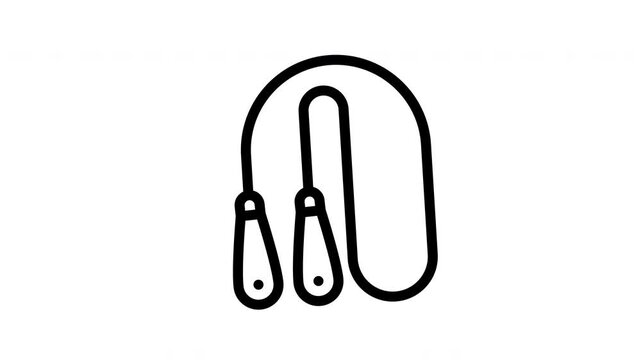 skipping rope minimalist stroke animation