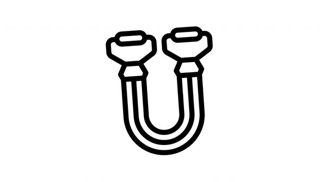 chest expander minimalist stroke animation