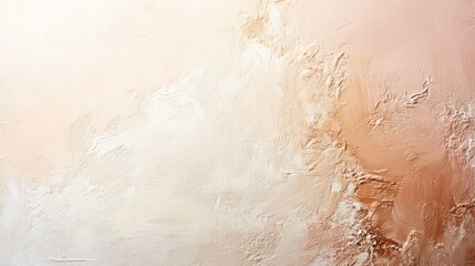 Fototapeta premium Abstract handmade plaster background with warm beige and blush undertones. generative ai