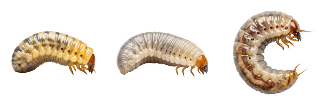 Parasite grub, Gasterophilus intestinalis, horse stomach botfly larva specimen, Oestridae family, equine gastric wall attachment parasite, mouth hooks anchorage layout, veterinary medicine card