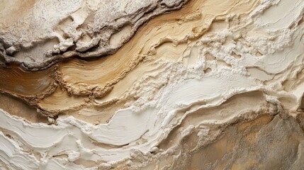 Obraz premium Contemporary earthy texture with layered sand, mocha and cream tones. generative ai