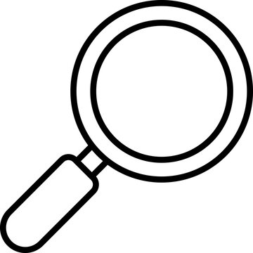Black search icon - outline
