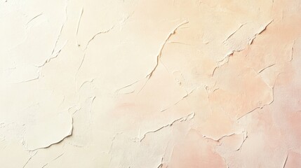 Fototapeta premium Minimal artistic background with rough plaster effect in warm ivory and muted peach tones generative ai