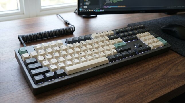 close up of a computer keyboard