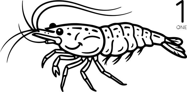 vector illustration of a cartoon crab