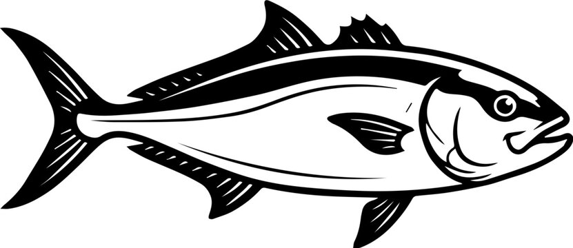 vector illustration of a fish