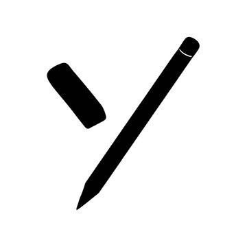  Writing and Correction Tools Silhouette Vector Illustration