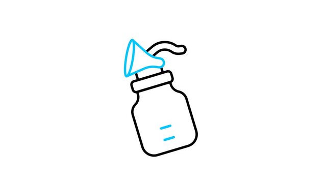 Breast Pump Animated Video Icon