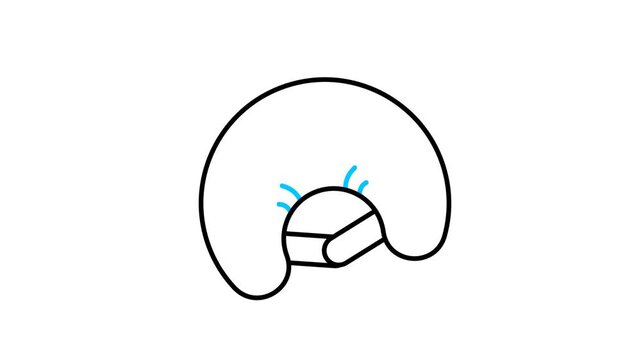 Baby Bib Animated Video Icon