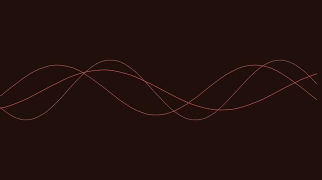 Abstract red curves on dark background for design and presentation